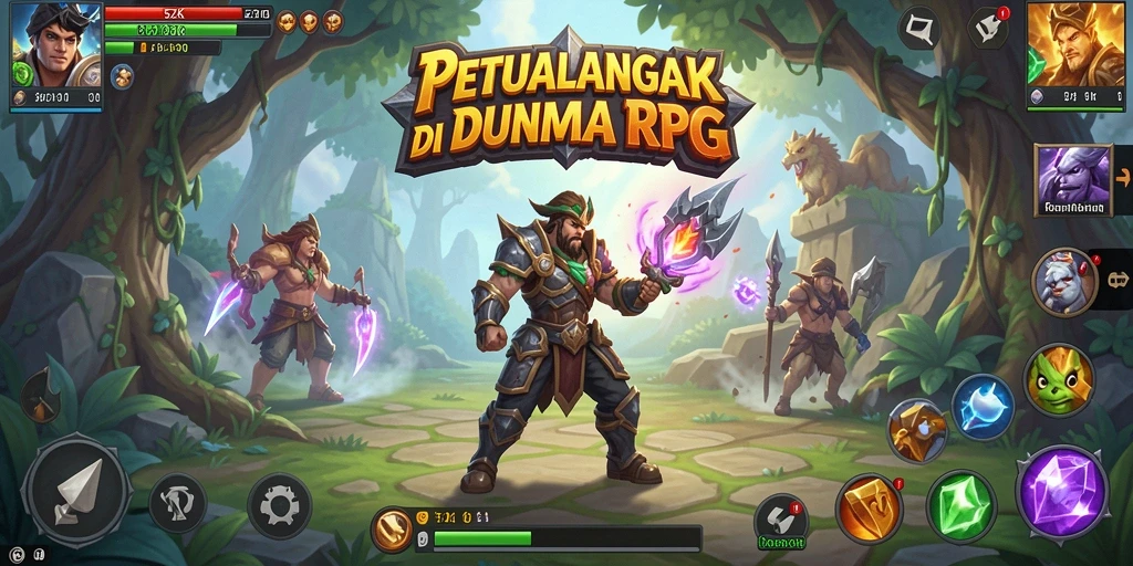 Gameplay RPG yang menarik dengan berbagai karakter dan petualangan.