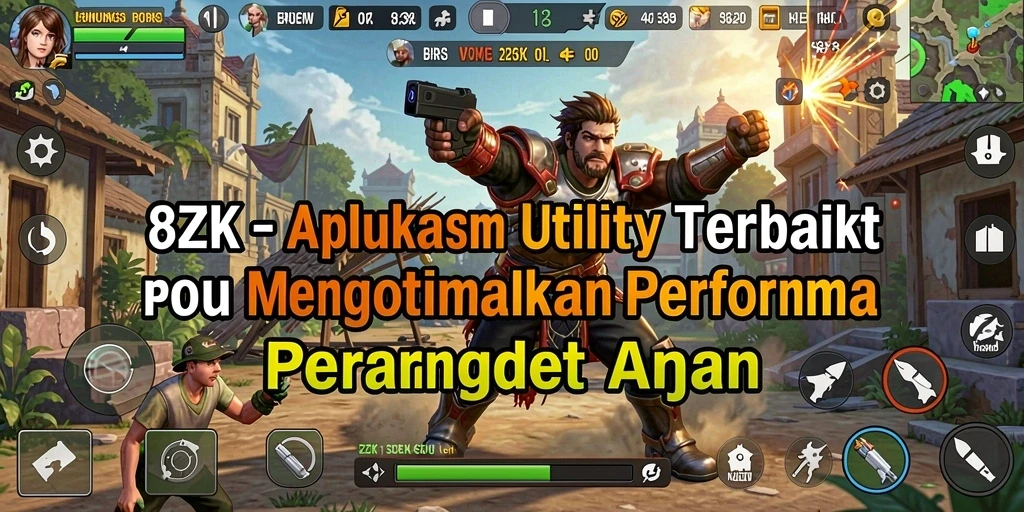 Tampilan antarmuka pengguna yang sederhana dan intuitif dalam 8ZK.