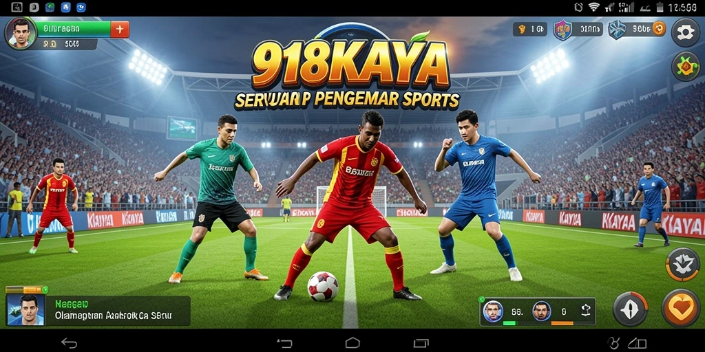 Tampilan gameplay seru di 918KAYA dengan aksi olahraga yang mendebarkan.
