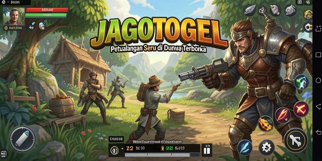 Tampilan gameplay JAGOTOGEL menunjukkan petualangan menakjubkan di dunia terbuka.