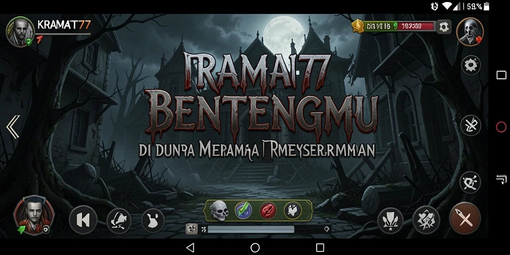 Tampilan gameplay KRAMAT77 yang intens dan strategi Tower Defense yang seru.