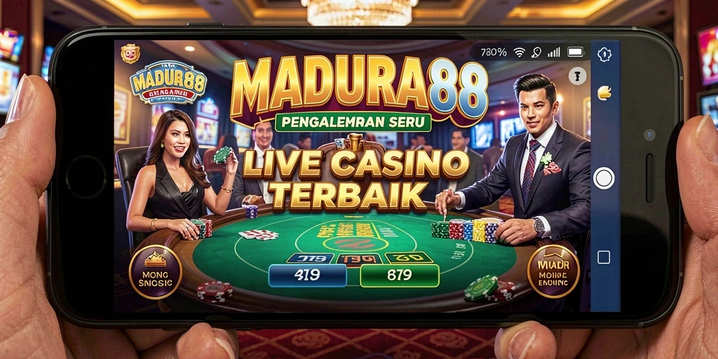 Tampilan gameplay Live Casino yang menarik di MADURA88.