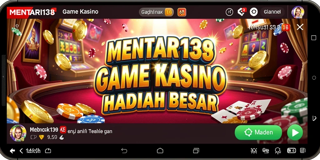 Tampilan gameplay MENTARI138 dengan berbagai pilihan permainan Kasino.