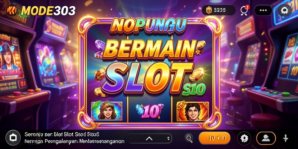 Tampilan gameplay MODE303 yang menawan dan penuh warna.