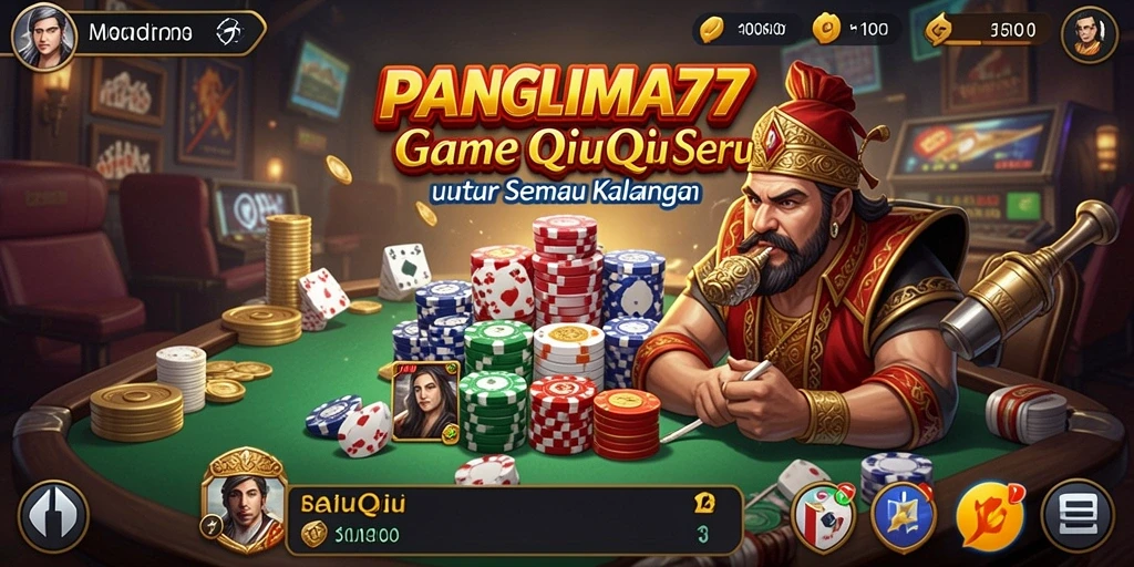 Tampilan screenshot utama PANGLIMA77 dengan gameplay QiuQiu yang seru.