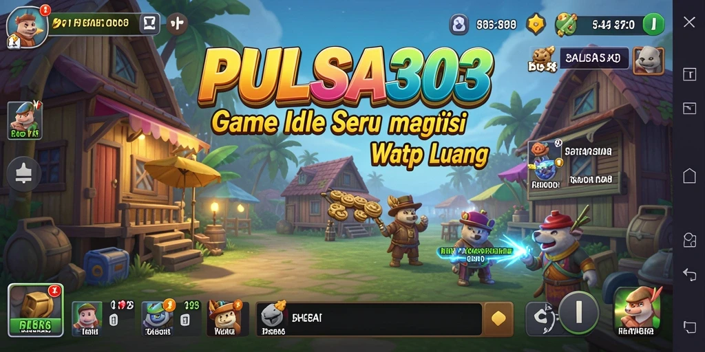 Tampilan gameplay <strong>PULSA303</strong> dengan desain menawan dan interaksi sederhana.