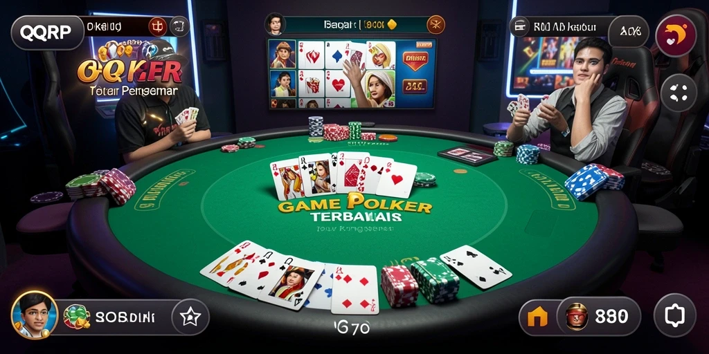 Screenshot gameplay Poker yang menarik dan seru.