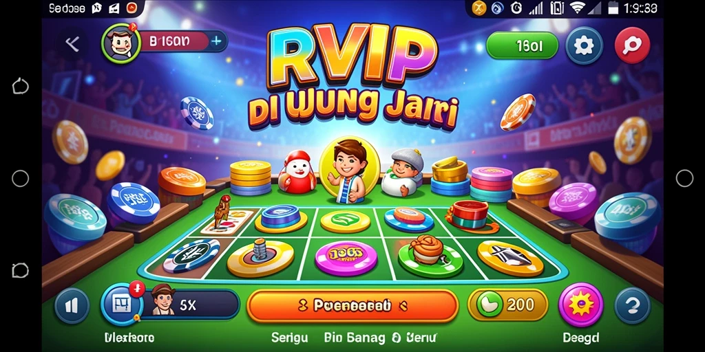 Tampilan gameplay Bingo yang menarik di RVIP dengan pemain aktif.