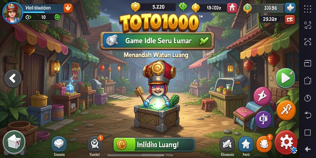 Tampilan gameplay TOTO1000 yang menarik dan interaktif.
